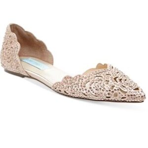 Betsy Johnson Lucy Embellished Flats Size 5.5